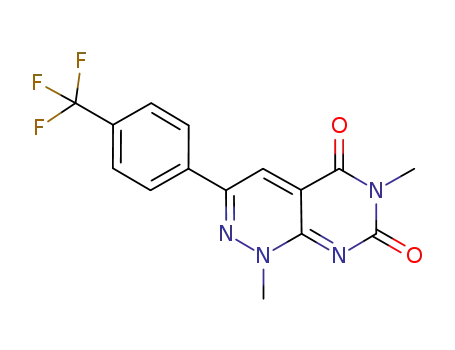 1,6-dimethyl-3-(4-(trifluoromethyl)phenyl)pyrimido[4,5-c]pyridazine-5,7(1H,6H)-dione