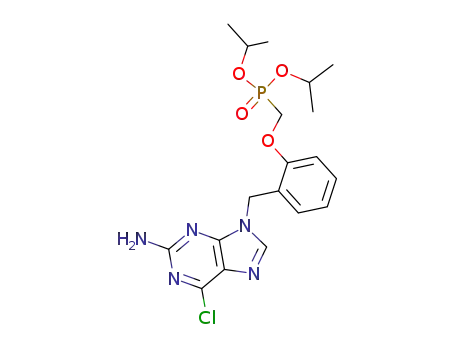 Phosphonic acid,
[[2-[(2-amino-6-chloro-9H-purin-9-yl)methyl]phenoxy]methyl]-,
bis(1-methylethyl) ester