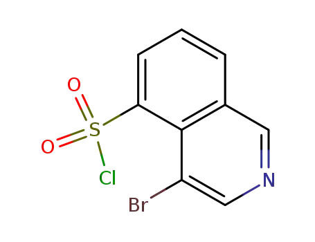 Molecular Structure of 127625-94-9 (4-Bromoisoquinoline-5-sulphonyl chloride)