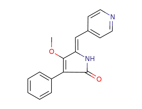 4-methoxy-3-phenyl-5-[1-pyridin-4-ylmeth-(Z)-ylidene]-1,5-dihydropyrrol-2-one