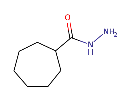 Molecular Structure of 25774-75-8 (Cycloheptanecarboxylic  acid,  hydrazide)