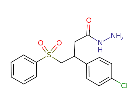 4-phenylsulfonyl-3-(4-chlorophenyl)butanehydrazide