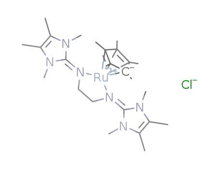 [(η5-C5Me5)ruthenium(II)(Me4C3N3)2C2H4]Cl