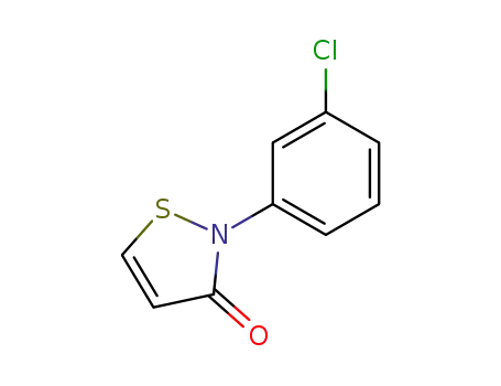 Molecular Structure of 33319-85-6 (3(2H)-Isothiazolone, 2-(3-chlorophenyl)-)