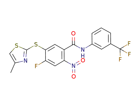 C<sub>18</sub>H<sub>11</sub>F<sub>4</sub>N<sub>3</sub>O<sub>3</sub>S<sub>2</sub>