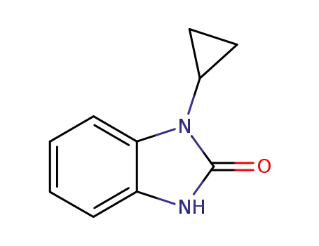 Molecular Structure of 202859-73-2 (1-Cyclopropyl-1,3-dihydro-2H-benzimidazol-2-one)