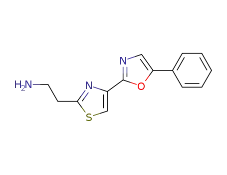 Molecular Structure of 1171113-94-2 (2-[2-(2-aminoethyl)thiazol-4-yl]-5-phenyloxazole)