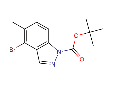 4-Bromo-5-methyl-1H-indazole, N1-BOC protected