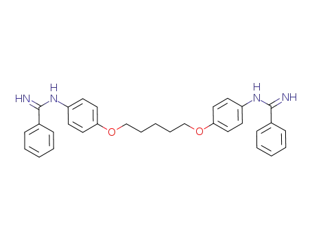 Molecular Structure of 500715-03-7 (Benzenecarboximidamide,
N,N''-[1,5-pentanediylbis(oxy-4,1-phenylene)]bis-)
