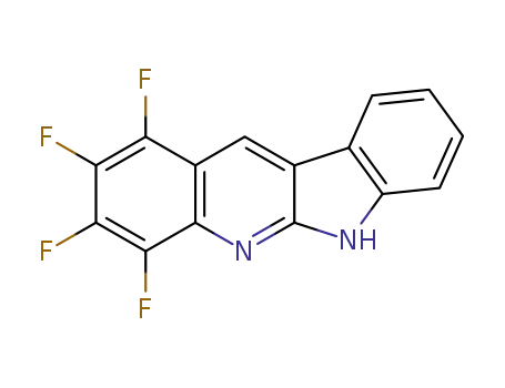 Molecular Structure of 1190370-41-2 (1,2,3,4-tetrafluoro-6H-indolo[2,3-b]quinoline)