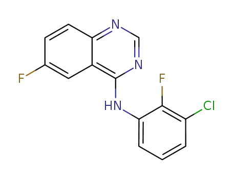 C<sub>14</sub>H<sub>8</sub>ClF<sub>2</sub>N<sub>3</sub>
