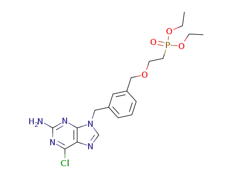 Phosphonic acid,
[2-[[3-[(2-amino-6-chloro-9H-purin-9-yl)methyl]phenyl]methoxy]ethyl]-,
diethyl ester