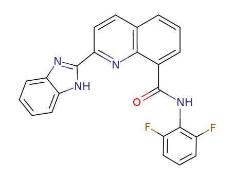 2-(1H-benzo[d]imidazol-2-yl)-N-(2,6-difluorophenyl)quinoline-8-carboxamide