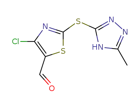 4-chloro-2-(5-methyl[1,2,4]triazol-3-ylsulfanyl)-thiazole-5-carbaldehyde