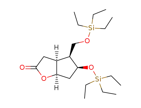 (3aS,4S,5S,6aR)-5-Triethylsilanyloxy-4-triethylsilanyloxymethyl-hexahydro-cyclopenta[b]furan-2-one