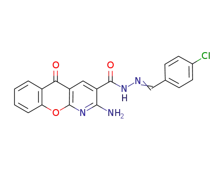 2-amino-N'-[(4-chlorophenyl)methylene]-5-oxo-5H-chromeno[2,3-b]pyridine-3-carbohydrazide