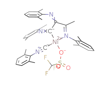 trifluoromethanesulfonato(1,2,3-tris(2,6-dimethylphenylimino)butyl-κC(1),N(3))(2,6-dimethylphenylisocyanide)nickel