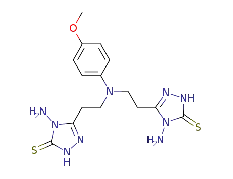 4-amino-3-(2-{[2-(4-amino-5-thioxo-4,5-dihydro-1H-1,2,4-triazol-3-yl)ethyl]-4-methoxyanilino}ethyl)-4,5-dihydro-1H-1,2,4-triazole-5-thione
