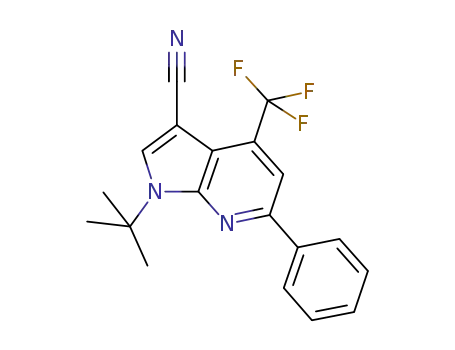 1-tert-butyl-6-phenyl-4-(trifluoromethyl)-1H-pyrrolo[2,3-b]pyridine-3-carbonitrile
