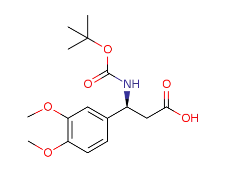 Molecular Structure of 499995-84-5 ((S)-BOC-3 4-DIMETHOXY-BETA-PHE-OH)