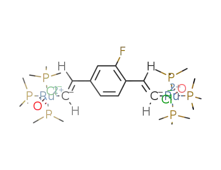 1,4-[RuCl(CO)(PMe<sub>3</sub>)3CH=CH]2C<sub>6</sub>H<sub>3</sub>F