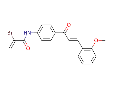 2-bromo-N-(4-((E)-3-(2-methoxyphenyl)acryloyl)phenyl)acrylamide