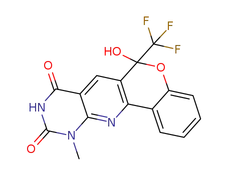 6-hydroxy-11-methyl-6-(trifluoromethyl)-6H-chromeno[3',4':5,6]pyrido[2,3-d]pyrimidine-8,10(9H,11H)-dione