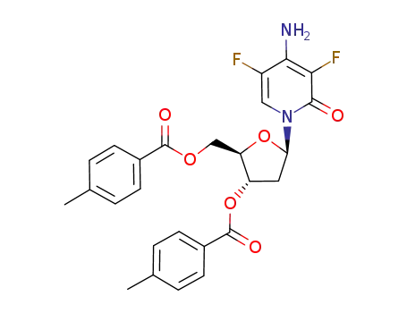 4-amino-1-<2-deoxy-3,5-bis-O-(4-methylbenzoyl)-β-D-erythro-pentofuranosyl>-3,5-difluoro-2(1H)-pyridinone