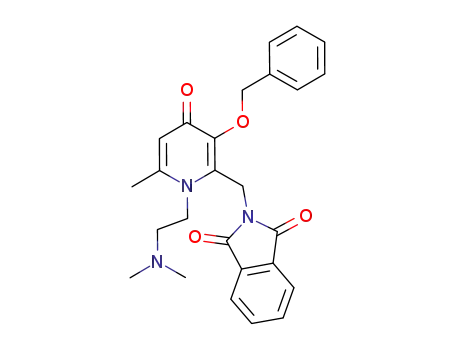 3-(benzyloxy)-1-[2-(dimethylamino)ethyl]-6-methyl-2-phthalimidomethyl-pyridin-4(1H)-one
