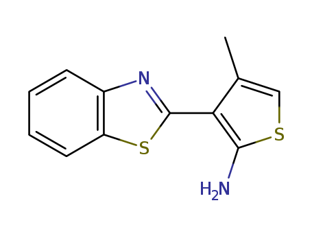 2-Thiophenamine,3-(2-benzothiazolyl)-4-methyl-