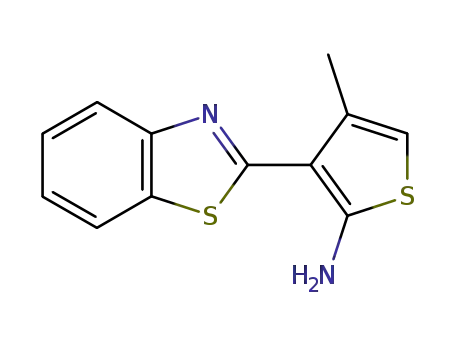Molecular Structure of 232941-00-3 (3-(1,3-BENZOTHIAZOL-2-YL)-4-METHYLTHIOPHEN-2-AMINE)