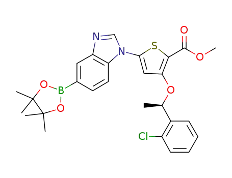 C<sub>27</sub>H<sub>28</sub>BClN<sub>2</sub>O<sub>5</sub>S