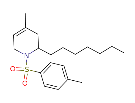 (+/-)-2-heptyl-4-methyl-1-tosyl-1,2,5,6-tetrahydropyridine