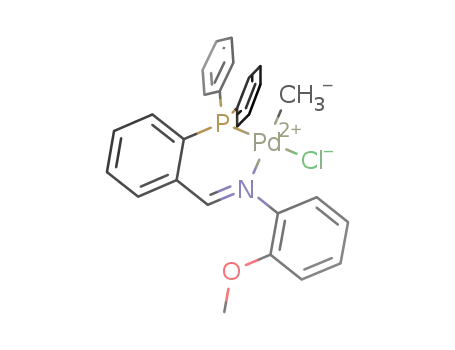 PdCl(CH<sub>3</sub>)P(C<sub>6</sub>H<sub>5</sub>)2((C<sub>6</sub>H<sub>4</sub>)CHN(C<sub>6</sub>H<sub>4</sub>OCH<sub>3</sub>))