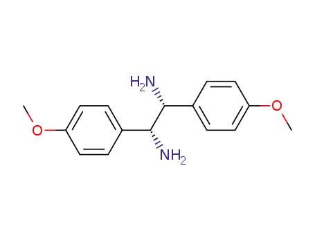 Molecular Structure of 117106-36-2 (MESO-1,2-BIS(4-METHOXYPHENYL)ETHYLENEDIAMINE)