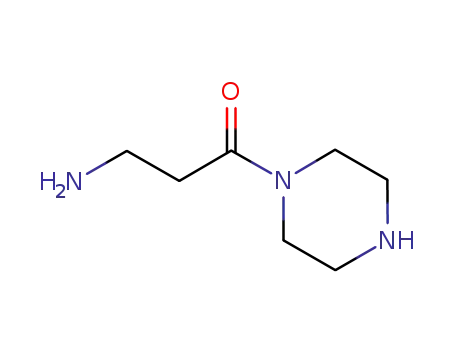 Molecular Structure of 691394-08-8 (Piperazine, 1-(3-amino-1-oxopropyl)- (9CI))