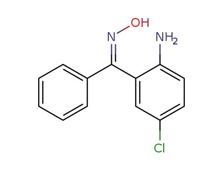 Molecular Structure of 5013-10-5 ((Z)-2-Amino-5-chlorobenzophenone oxime)