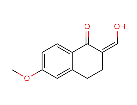 Molecular Structure of 851486-82-3 (2-(hydroxymethylene)-6-methoxy-1-tetralone)