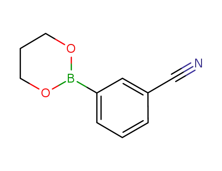 Molecular Structure of 684648-40-6 (Benzonitrile, 3-(1,3,2-dioxaborinan-2-yl)-)