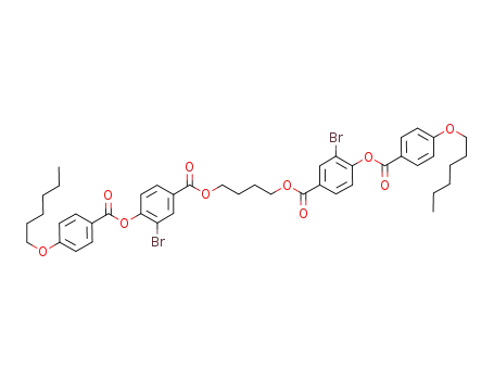 butane-1,4-diyl bis[3-bromo-4-(4-hexyloxybenzoyloxy)benzoate]