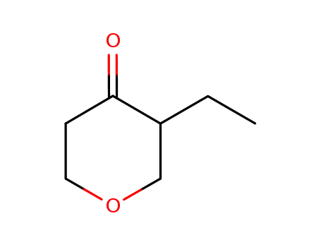 Molecular Structure of 21398-42-5 (3-Ethyltetrahydro-4H-pyran-4-one)