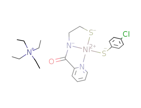 [Ni(para-chlorobenzene thiolato)(N-2-(mercaptoethyl)picolinamide(-2H))][NEt<sub>4</sub>]