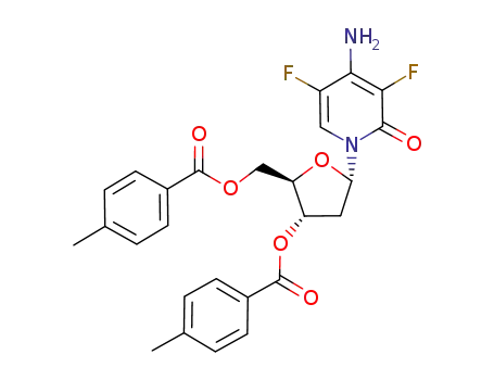 4-amino-1-<2-deoxy-3,5-bis-O-(4-methylbenzoyl)-α-D-erythro-pentofuranosyl>-3,5-difluoro-2(1H)-pyridinone