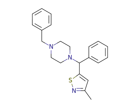Piperazine, 1-[(3-methyl-5-isothiazolyl)phenylmethyl]-4-(phenylmethyl)-