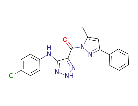 [5-(p-chlorophenylamino)-2H-1,2,3-triazol-4-yl]-(5-methyl-3-phenyl-1H-pyrazol-1-yl)methanone