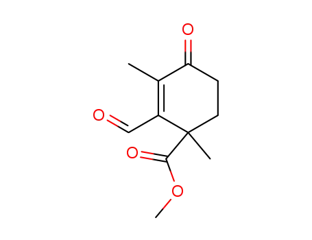 2-Cyclohexene-1-carboxylic acid, 2-formyl-1,3-dimethyl-4-oxo-, methyl
ester