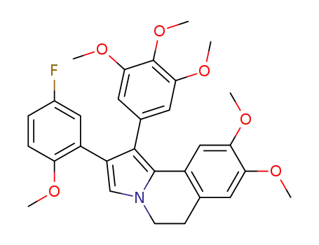 2-(5-fluoro-2-methoxyphenyl)-8,9-dimethoxy-1-(3,4,5-trimethoxyphenyl)-5,6-dihydropyrrolo[2,1-a]isoquinoline