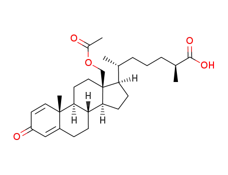 (25S)-18-acetoxy-3-oxocholesta-1,4-dien-26-oic acid