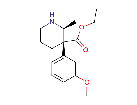 2-methyl-3-(ethoxycarbonyl)-3-(m-methoxyphenyl)piperidine