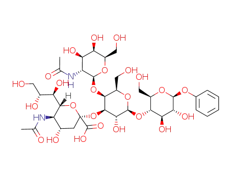 phenyl (5-acetamido-3,5-dideoxy-D-glycero-α-D-galacto-non-2-ulopyranosylonic acid)-(2->3)-[2-acetamido-2-deoxy-β-D-galactopyranosyl-(1->4)]-β-D-galactopyranosyl-(1->4)-β-D-glucopyranoside